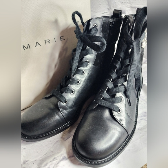 Alex Marie Tialana Rhinestone Buckle Leather Bootie NWOT Size 10 - Picture 8 of 9